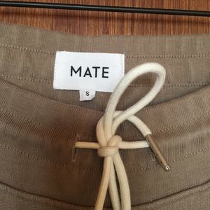 Mate the Label fleece front seam jogger in Mushroom, S